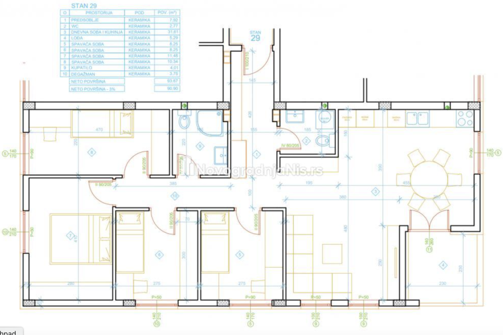 Slika 1 - Stan u zgradi, novogradnja, etažno grejanje, oglas ID 375246